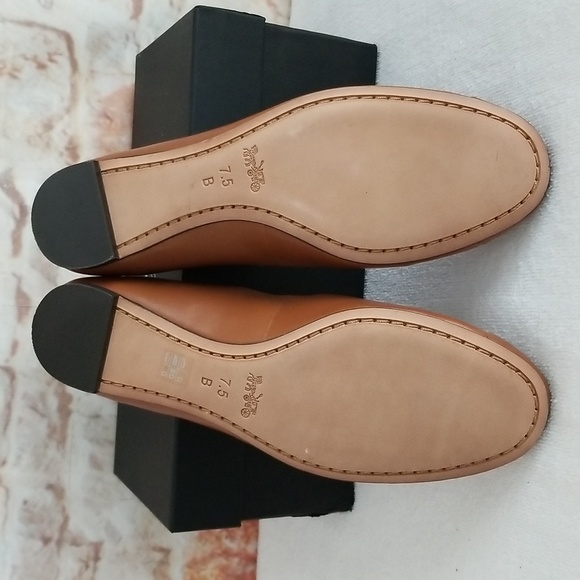 New Coach Farrell Leather Embellished Flats - Picture 6 of 10